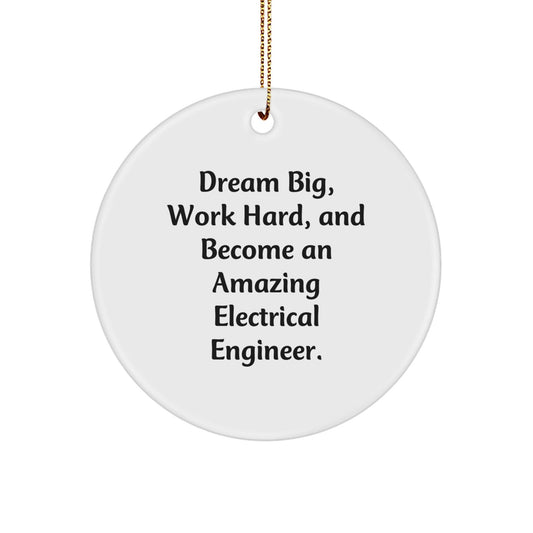 Inspirational Gifts for Electrical Engineer Friends, Unique Circle Ornament, Christmas Unique Gifts from Men to Electrical Engineer - The Buy Boom