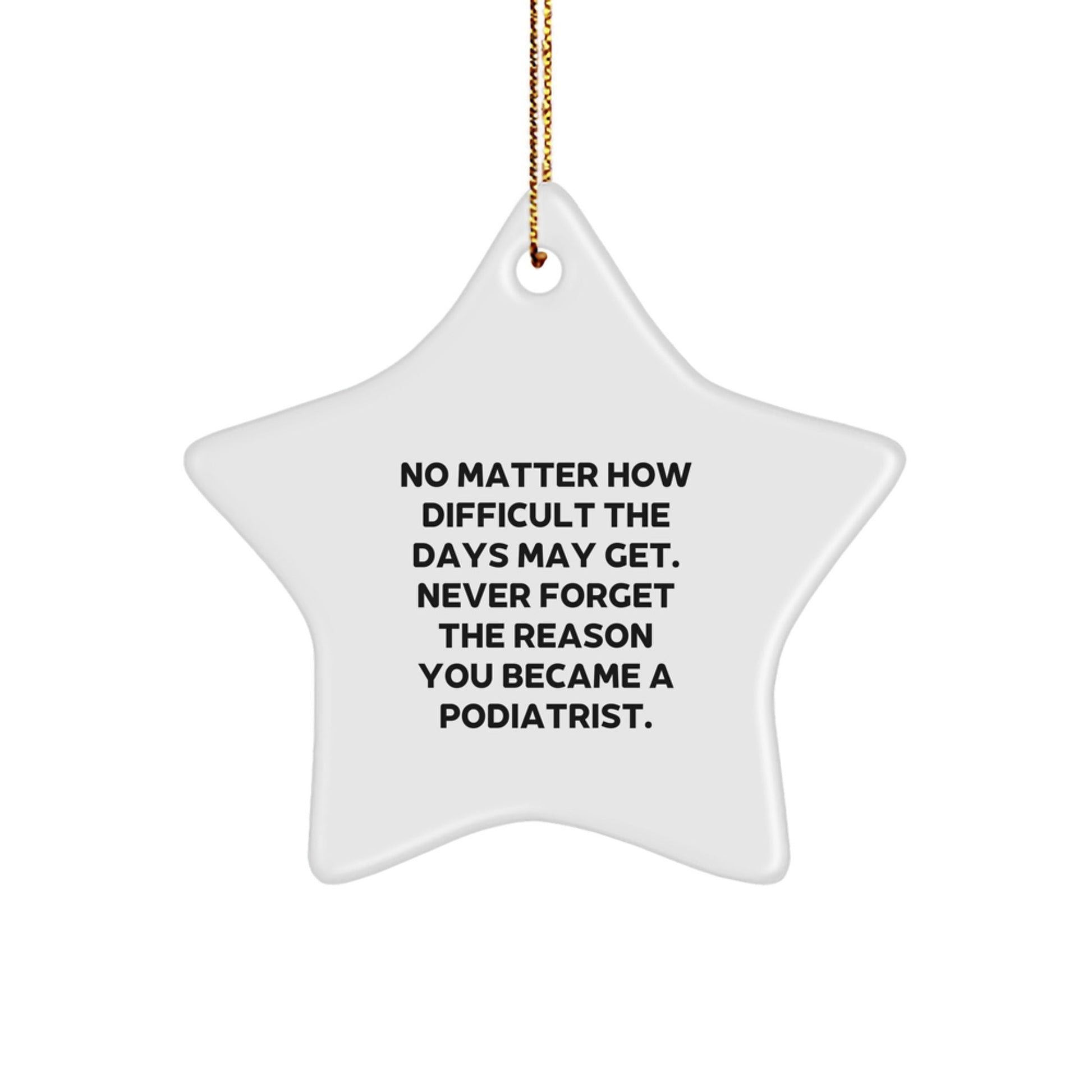 Inspirational Gifts from Podiatrists to Podiatrists - Star Ornament for Christmas Unique Gifts - The Buy Boom