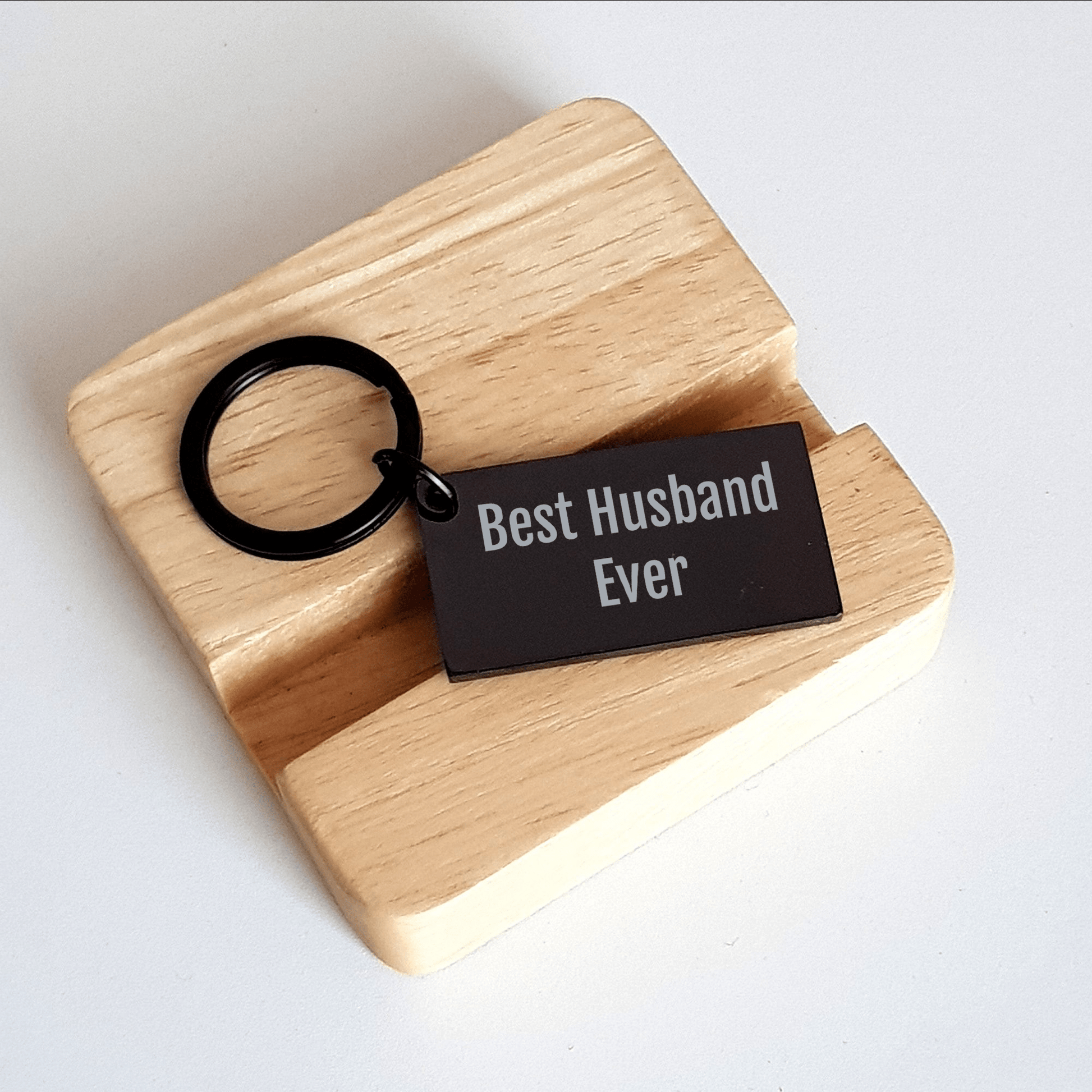 Inspirational Husband Gifts from Friends - Keychain with Best Husband Ever Quote for Graduation - The Buy Boom