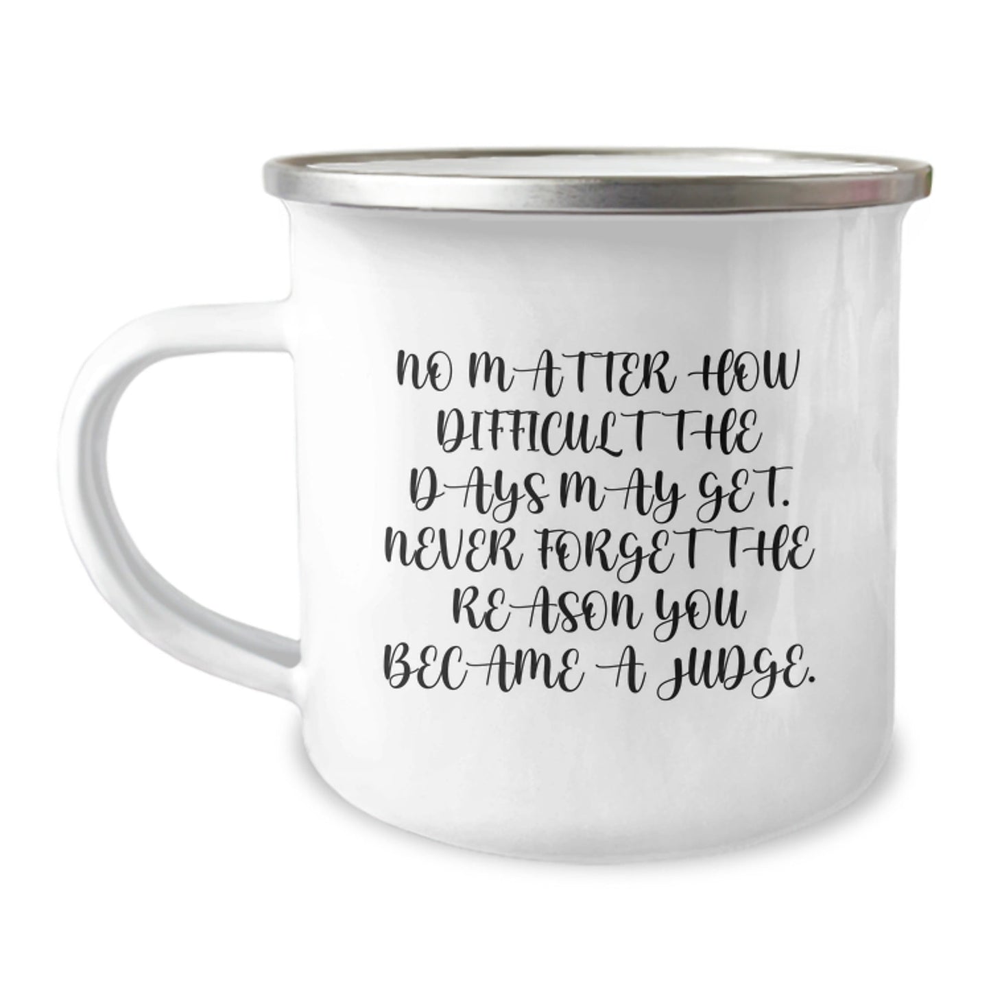 Inspirational Judge Gifts from Men, Unique Christmas Unique Gifts for Judge, Funny Camping Mug with Never Forget The Reason You Became A Judge Quote - The Buy Boom
