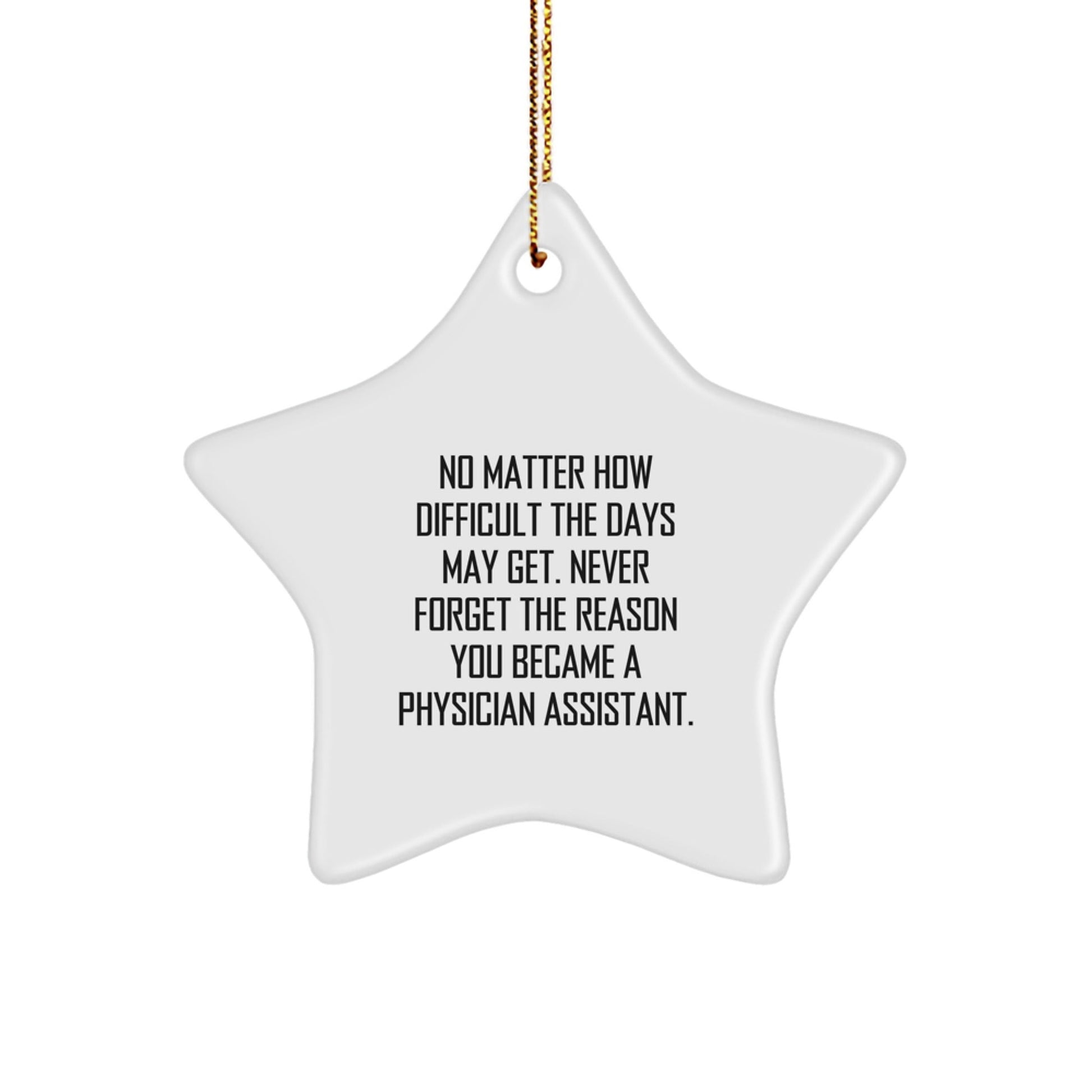 Inspirational Physician Assistant Star Ornament Gifts from Friends and Family for Christmas Unique Decorations - The Buy Boom