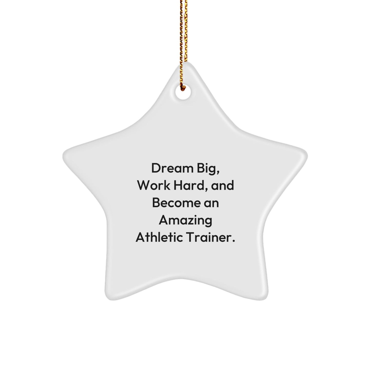 Inspiring Athletic Trainer Gifts from Friends - Star Ornament, Funny Quote, Perfect for Christmas Unique Gifts - The Buy Boom