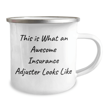 Insurance Adjuster Mug Gifts from Friends, Unique Graduation Gifts for Insurance Adjuster, Camping Mug with Quote This Is What An Awesome Insurance Adjuster Looks Like - The Buy Boom