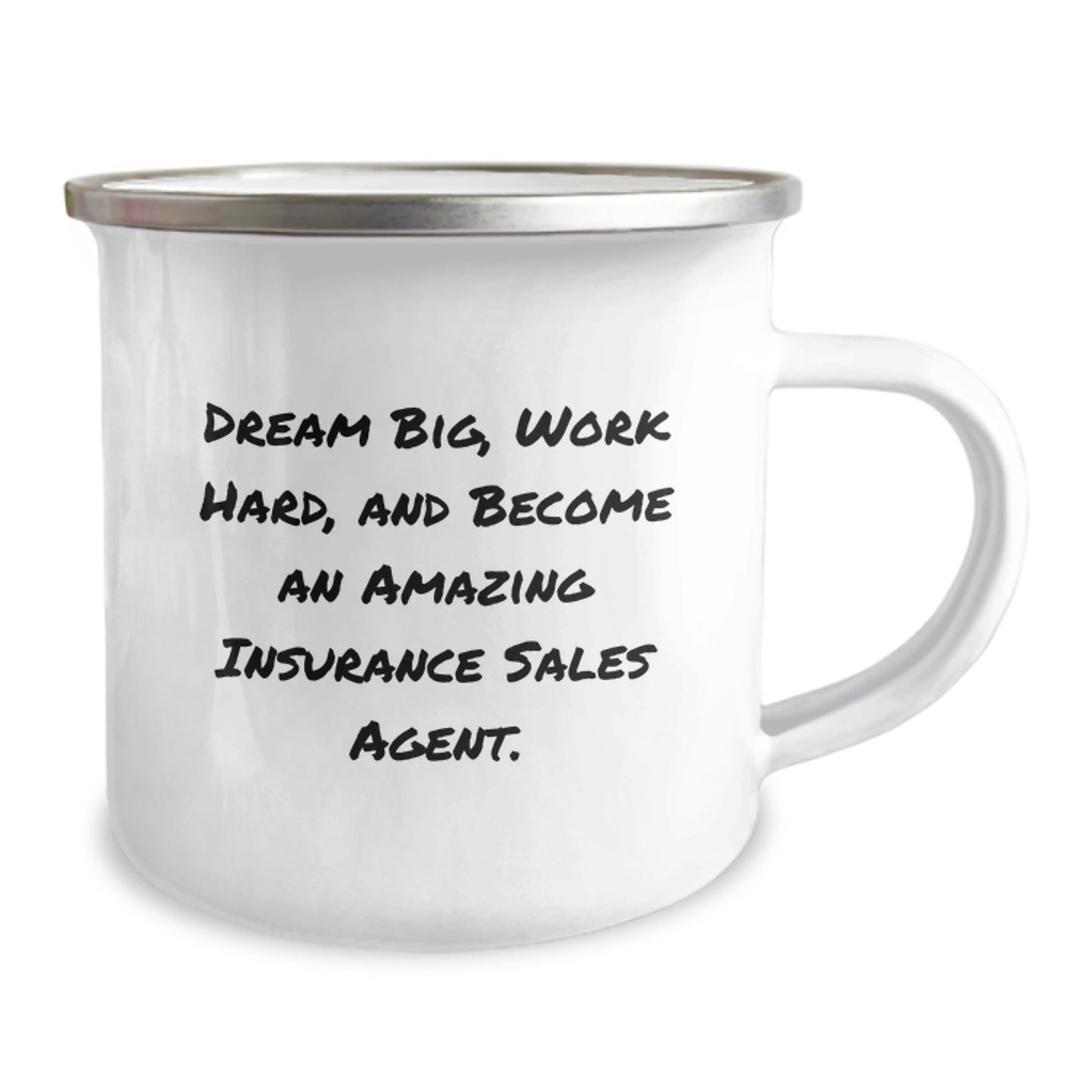 Insurance Sales Agent Gifts, Encouragement Camping Mug, Gifts from Men to Insurance Sales Agent Graduation Unique Gifts, Dream Big and Become Amazing Insurance Sales Agent - The Buy Boom