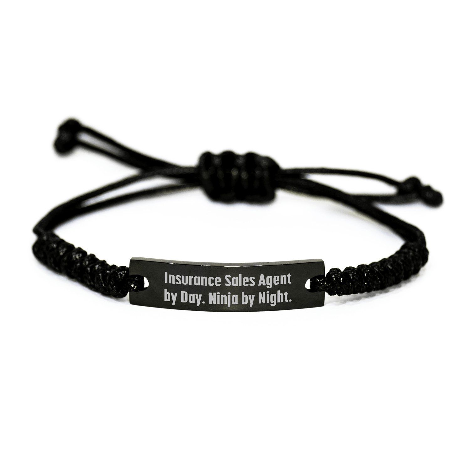 Insurance Sales Agent Gifts from Men - Funny Rope Bracelet for Insurance Sales Agent By Day. Ninja By Night. - Father's Day Unique Gifts - The Buy Boom