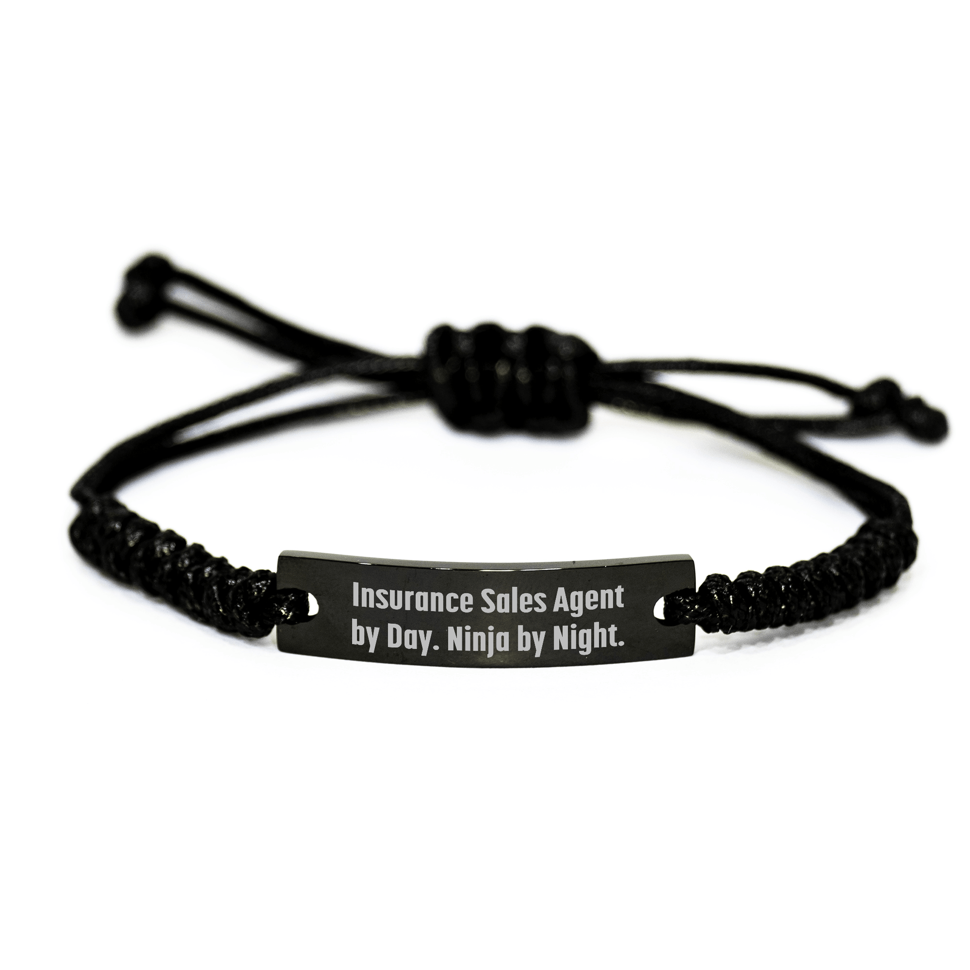 Insurance Sales Agent Gifts from Men - Funny Rope Bracelet for Insurance Sales Agent By Day. Ninja By Night. - Father's Day Unique Gifts - The Buy Boom