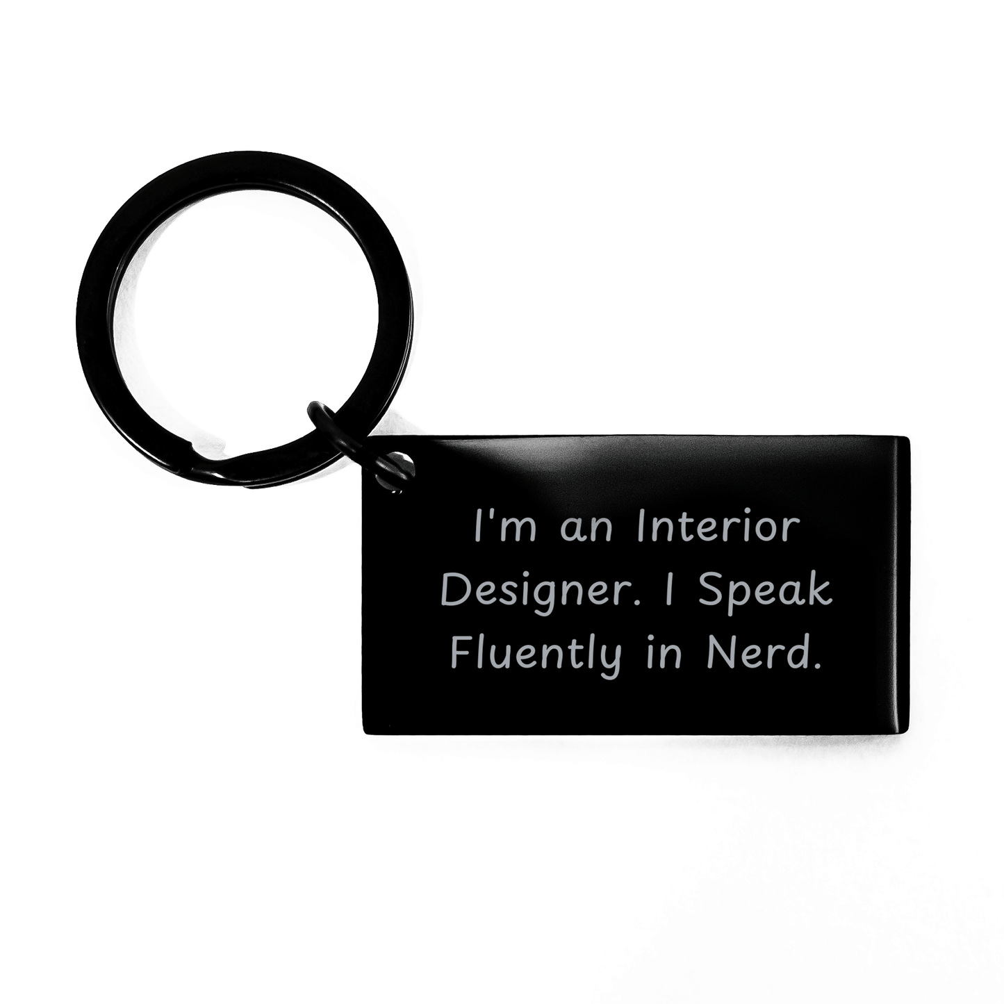 Interior Designer Gifts from Friends, Funny Keychain for Graduation 'I'm An Interior Designer. I Speak Fluently In genius.' - The Buy Boom