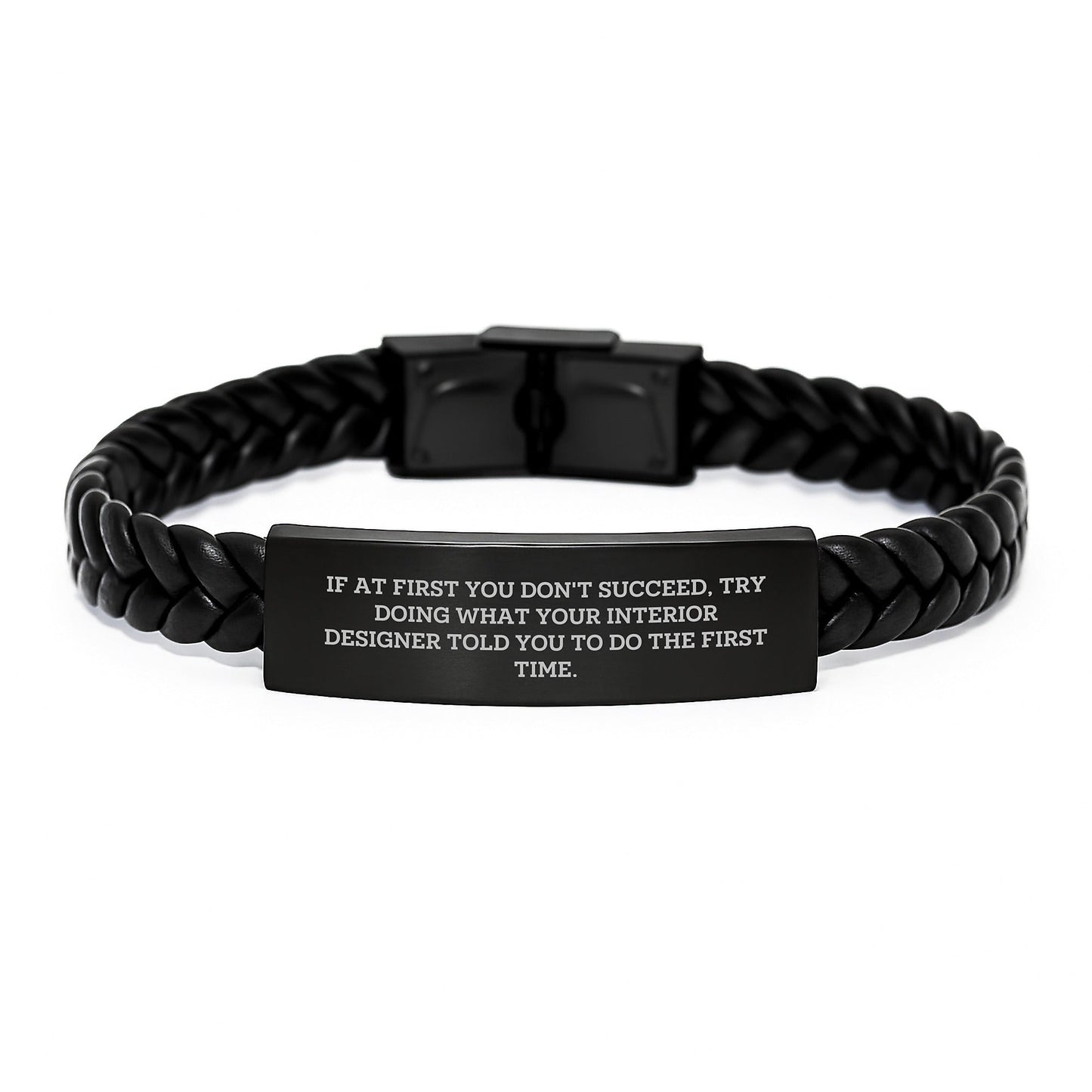 Interior Designer Gifts Funny Quote Interlaced Leather Bracelet Gifts from Family for Men Christmas Unique Presents - The Buy Boom