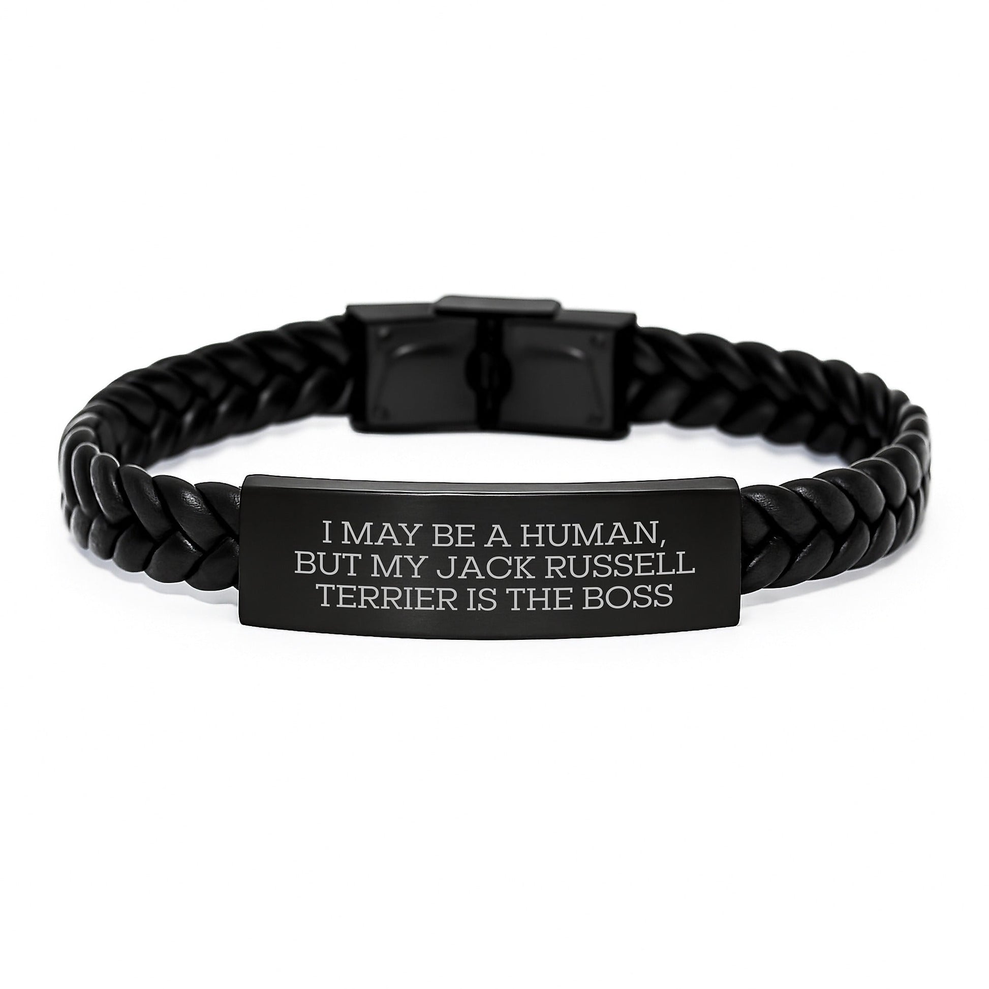 Jack Russell Terrier Dog Gifts, Funny Quote Interlaced Leather Bracelet, Gifts from Men to Friends, Perfect Birthday Presents for Jack Russell Terrier Dog Owners - The Buy Boom