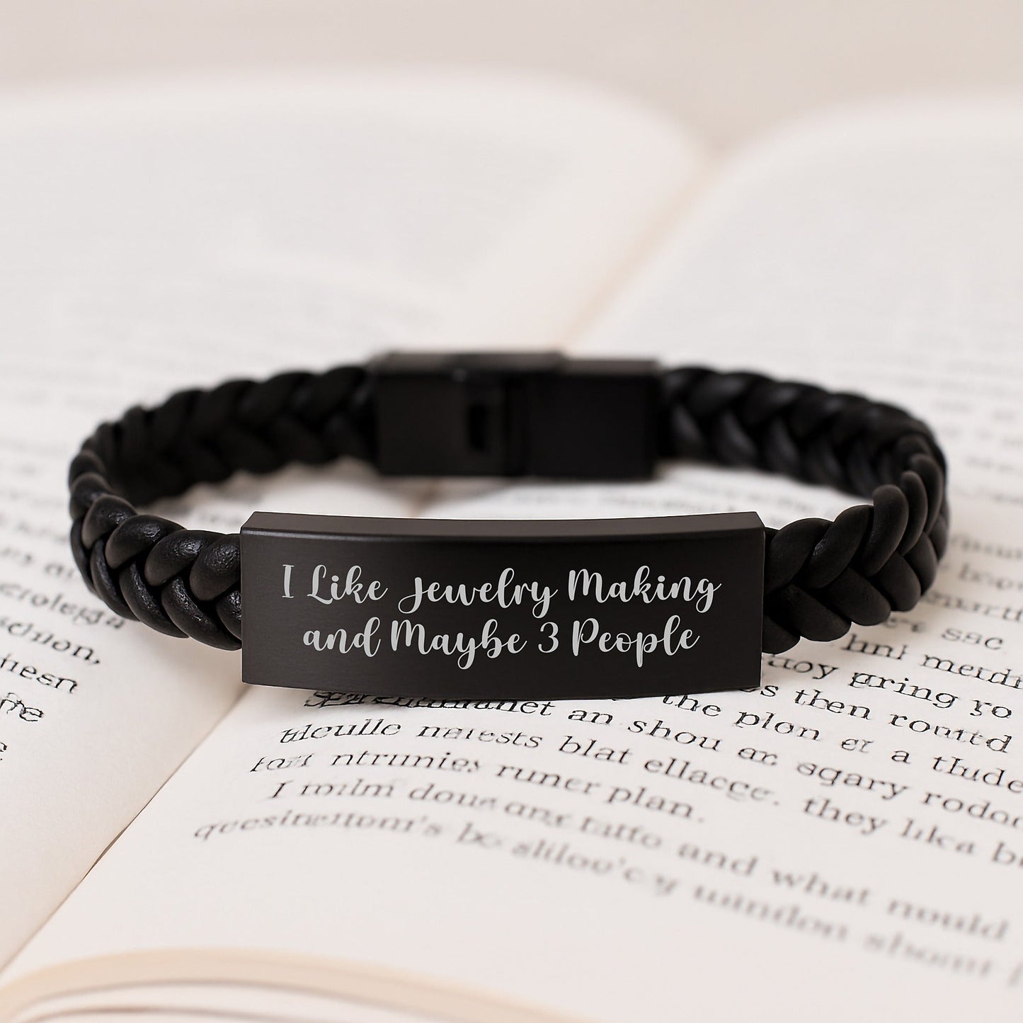 Jewelry Making Enthusiast Gift Ideas Interlaced Leather Bracelet for Men Women Friends - The Buy Boom