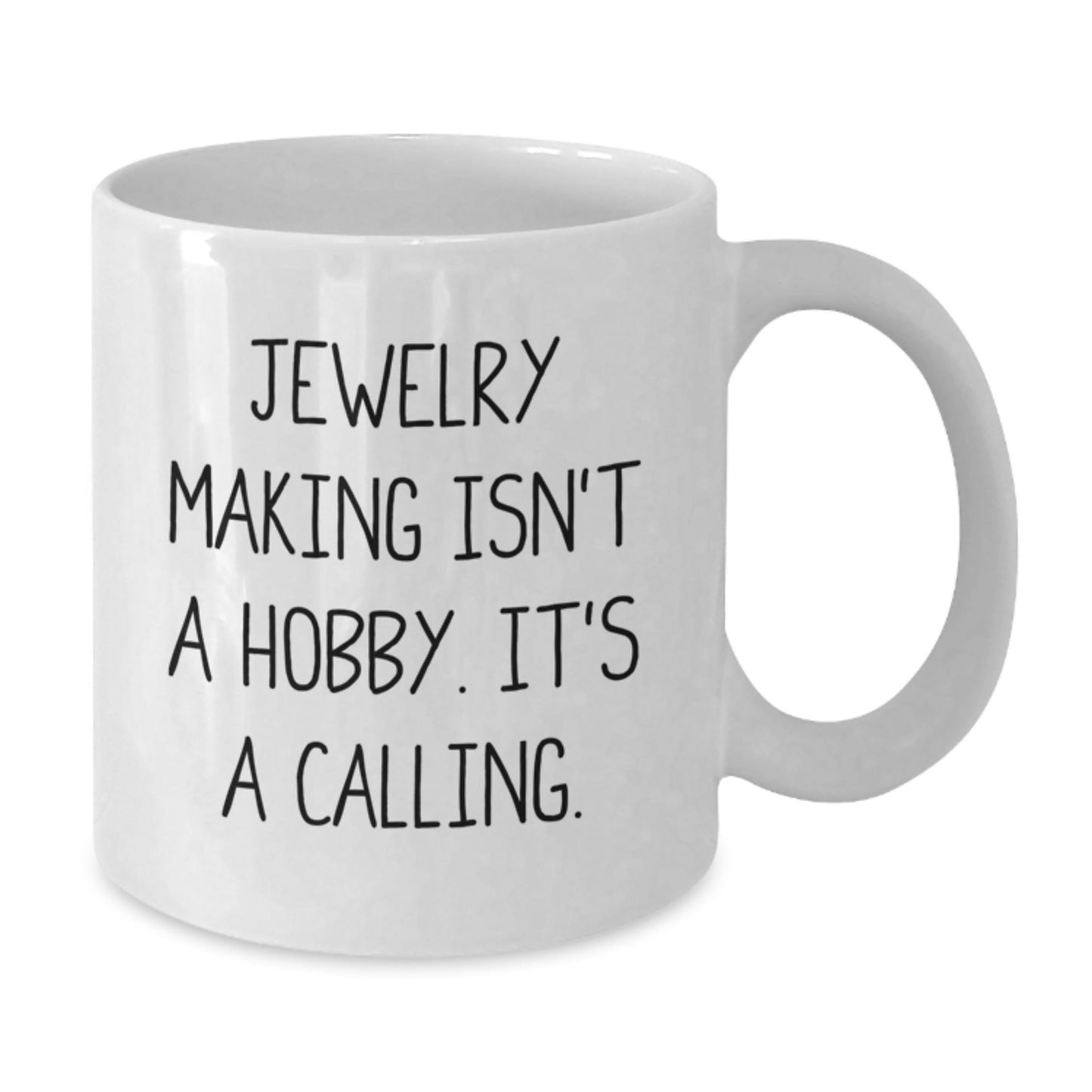 Jewelry Making Inspiration Gifts from Friends for Jewelry Making Enthusiasts Funny White Coffee Mug - White Coffee Mug for Christmas Unique Gifts - The Buy Boom