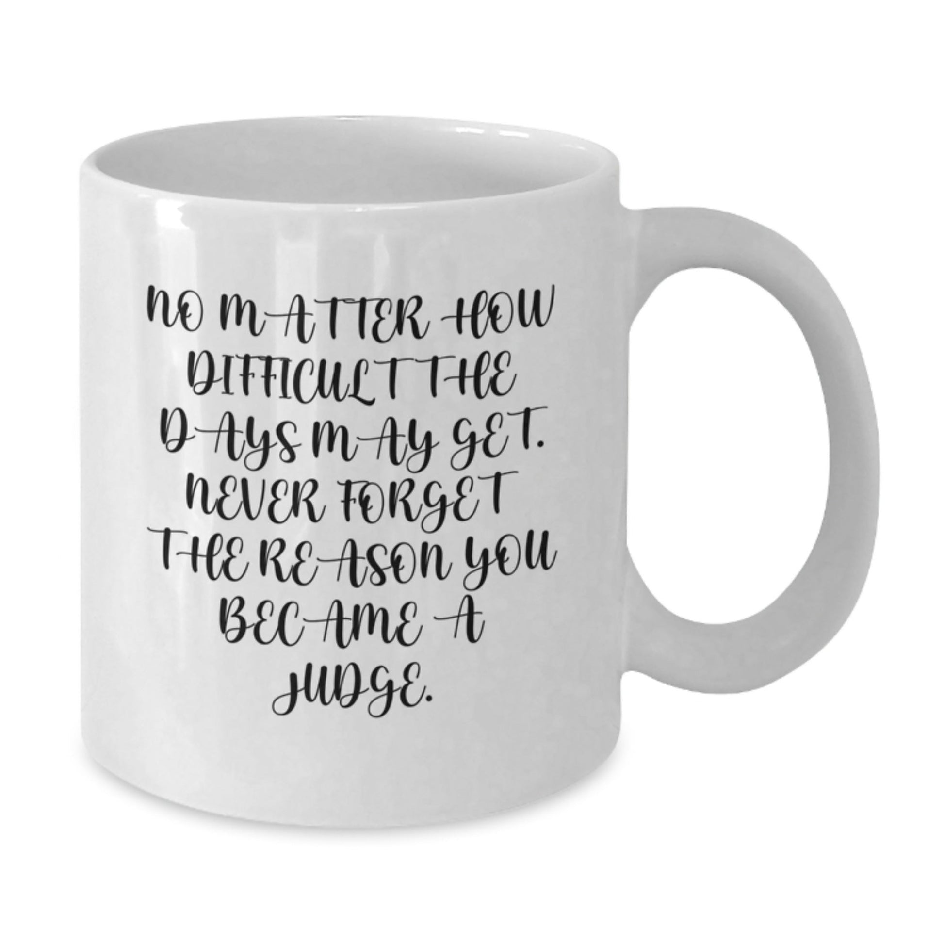 Judge White Coffee Mug Inspirational Quote Gifts from Family to the Judge for Christmas Unique Mugs for Judge - The Buy Boom