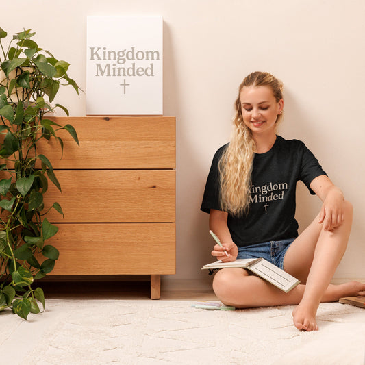 ✨ “Kingdom Minded” | Bold Christian Statement Tee for Purpose - Driven Living - The Buy Boom