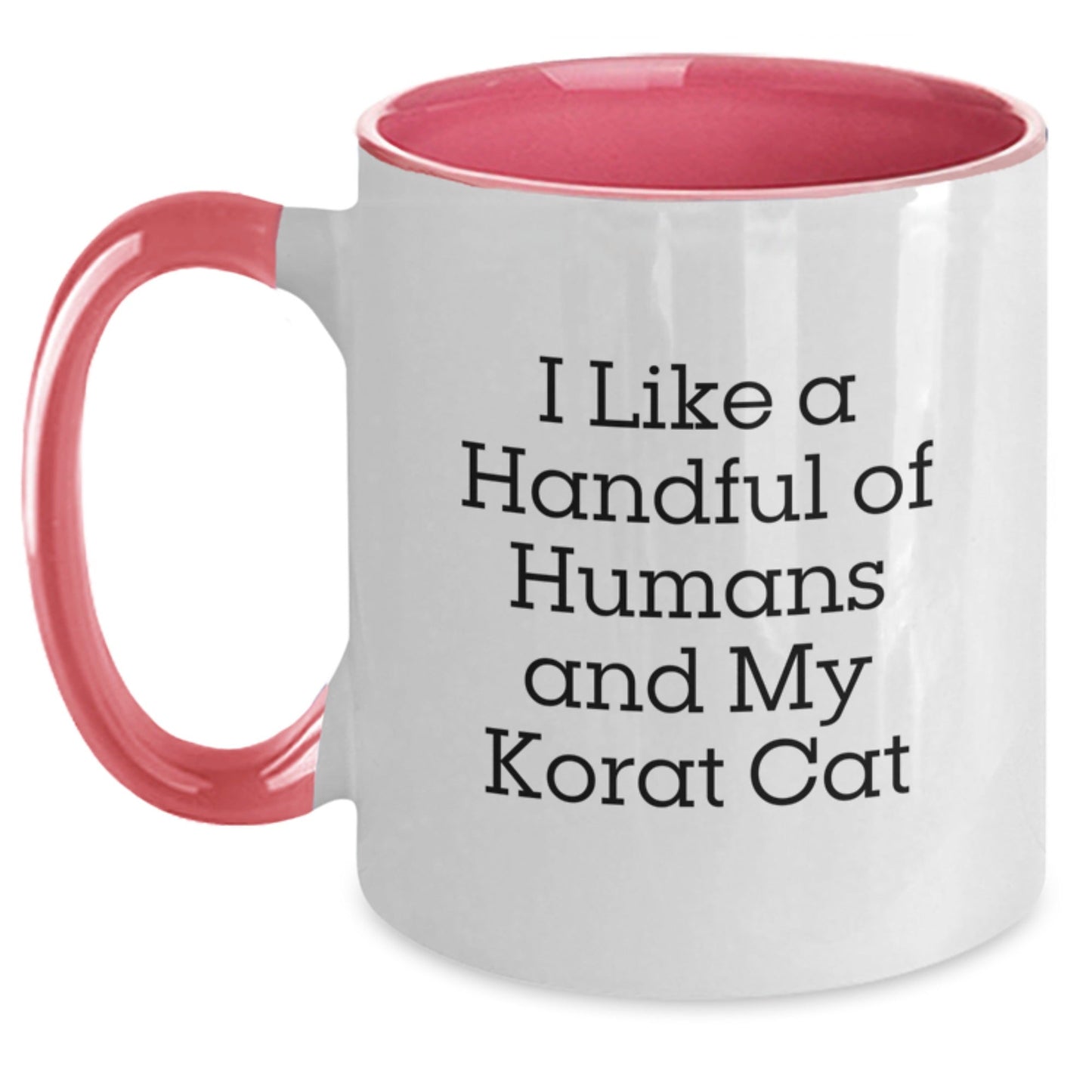 Korat Cat Enthusiast Funny Quote Two Tone Coffee Mugs Gifts from Friends for Birthday - The Buy Boom