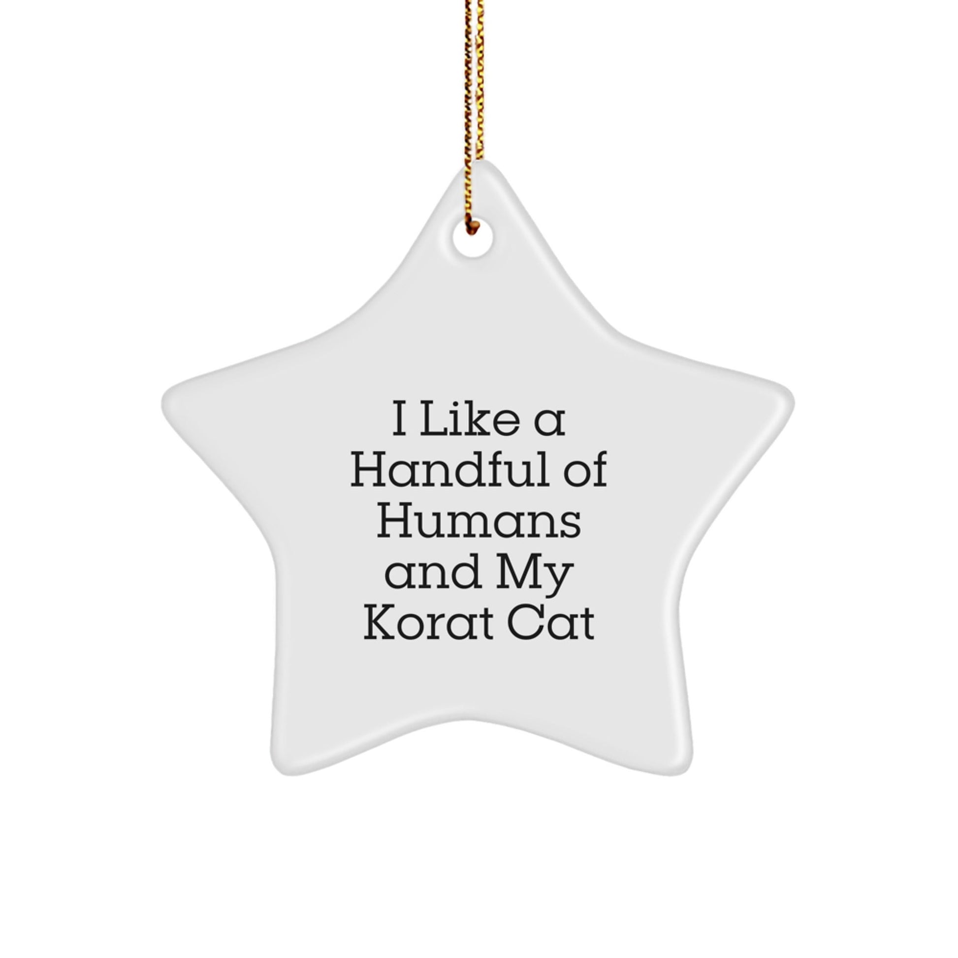 Korat Cat Lovers' Star Ornament, Funny Quote, Gifts from Friends to Family for Christmas - The Buy Boom