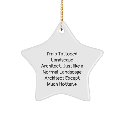 Landscape Architect Christmas Gift – Unique Star Ornament - The Buy Boom