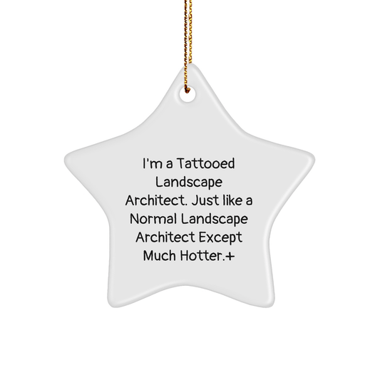 Landscape Architect Christmas Gift – Unique Star Ornament - The Buy Boom