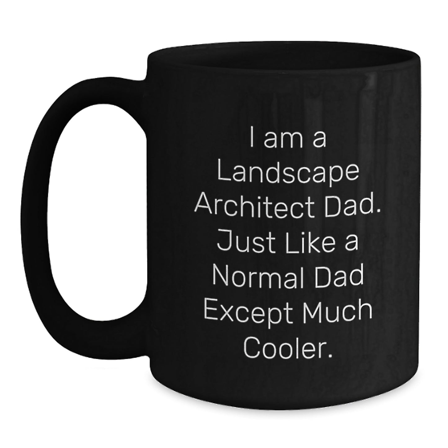Landscape Architect Dad Funny Gifts for Men from Friends and Family, Black Coffee Mug for Graduation - The Buy Boom