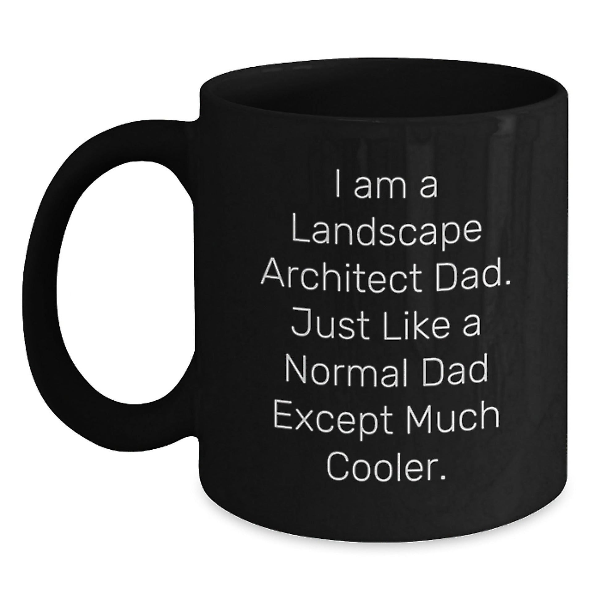 Landscape Architect Dad Funny Gifts for Men from Friends and Family, Black Coffee Mug for Graduation - The Buy Boom