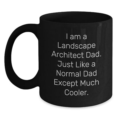 Landscape Architect Dad Funny Gifts for Men from Friends and Family, Black Coffee Mug for Graduation - The Buy Boom