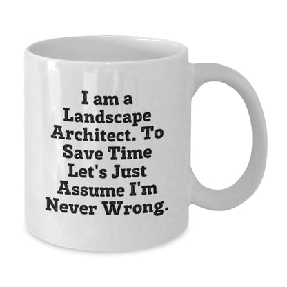 Landscape Architect Funny Quote White Coffee Mug Gifts from Men to Friends - The Buy Boom