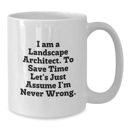 Landscape Architect Funny Quote White Coffee Mug Gifts from Men to Friends - The Buy Boom