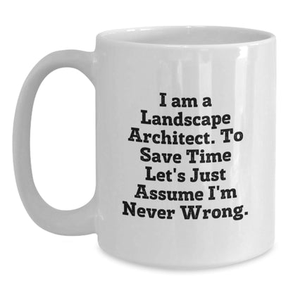 Landscape Architect Funny Quote White Coffee Mug Gifts from Men to Friends - The Buy Boom
