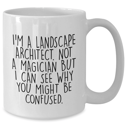 Landscape Architect Gifts, Funny Quote Mugs, White Coffee Mug for Graduation, Gifts from Friends for Landscape Architect, Encouragement for Him - The Buy Boom