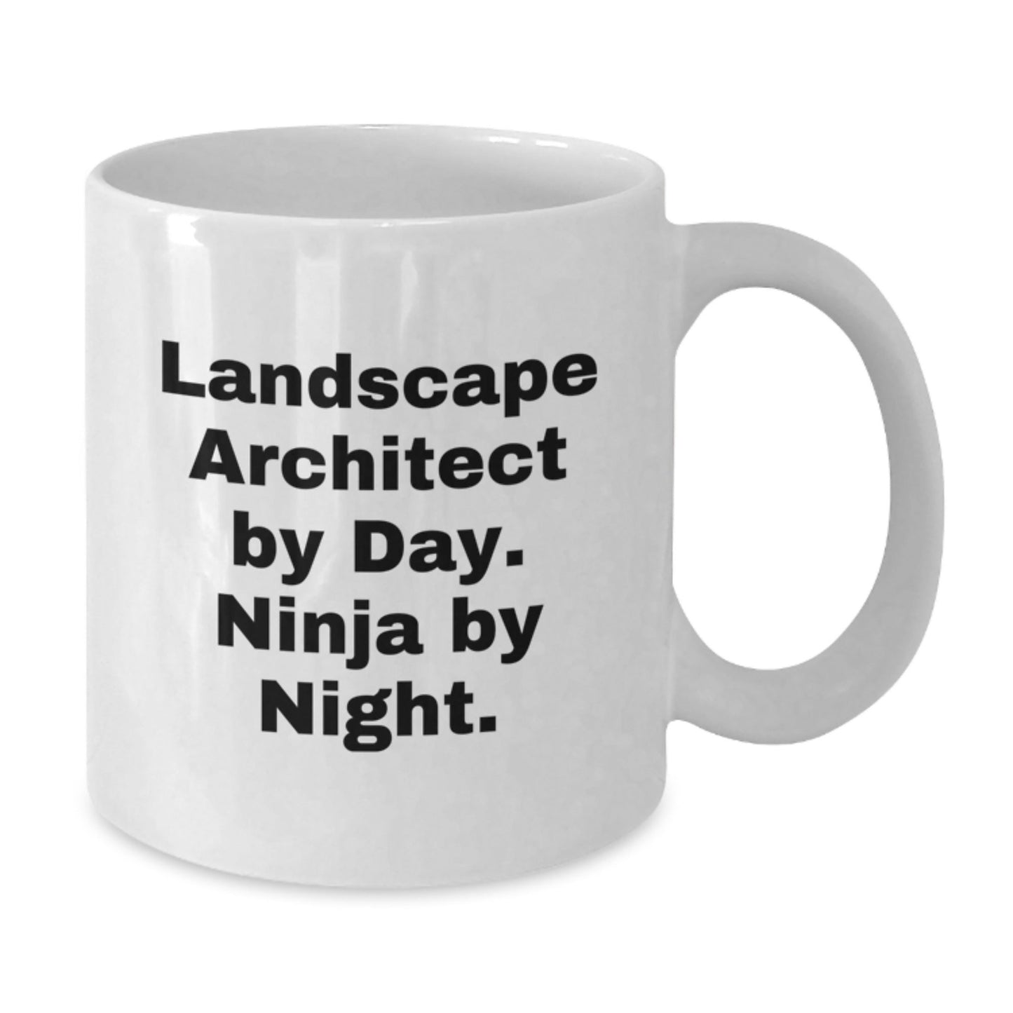 Landscape Architect Ninja Gifts from Friends for Men, Funny White Coffee Mug - The Buy Boom