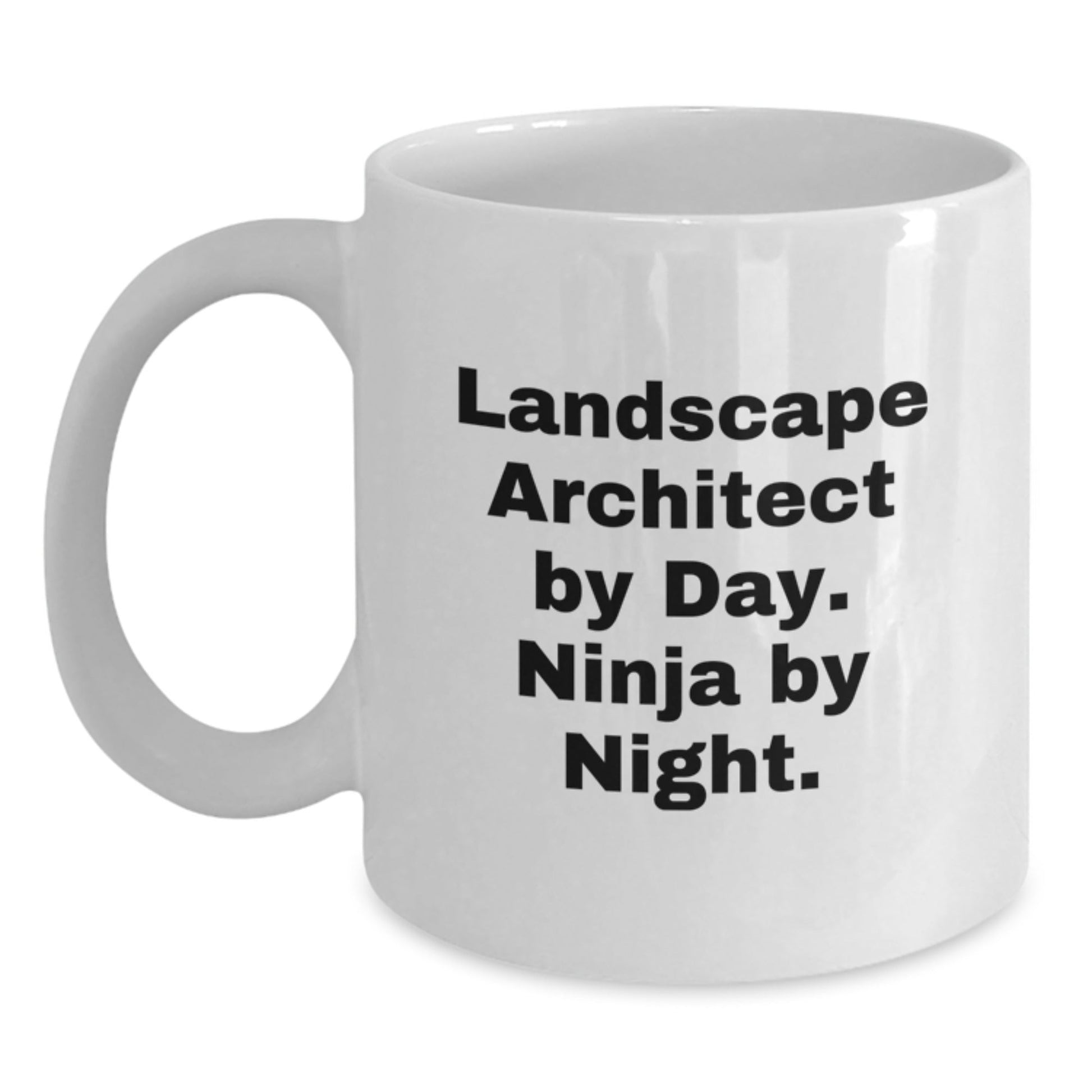 Landscape Architect Ninja Gifts from Friends for Men, Funny White Coffee Mug - The Buy Boom