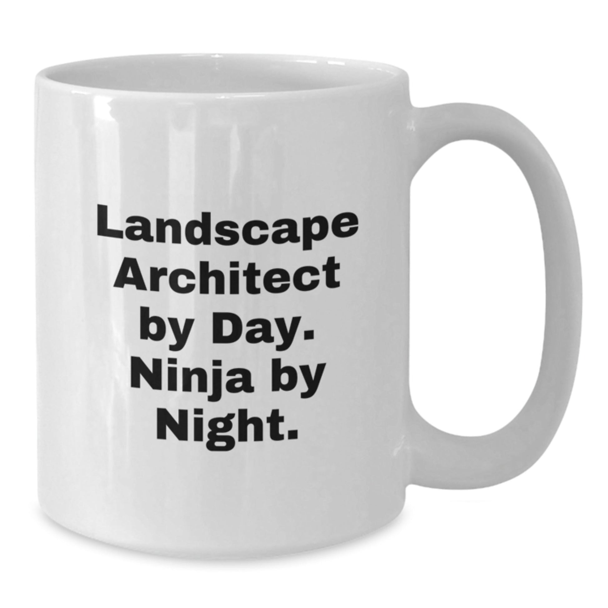 Landscape Architect Ninja Gifts from Friends for Men, Funny White Coffee Mug - The Buy Boom