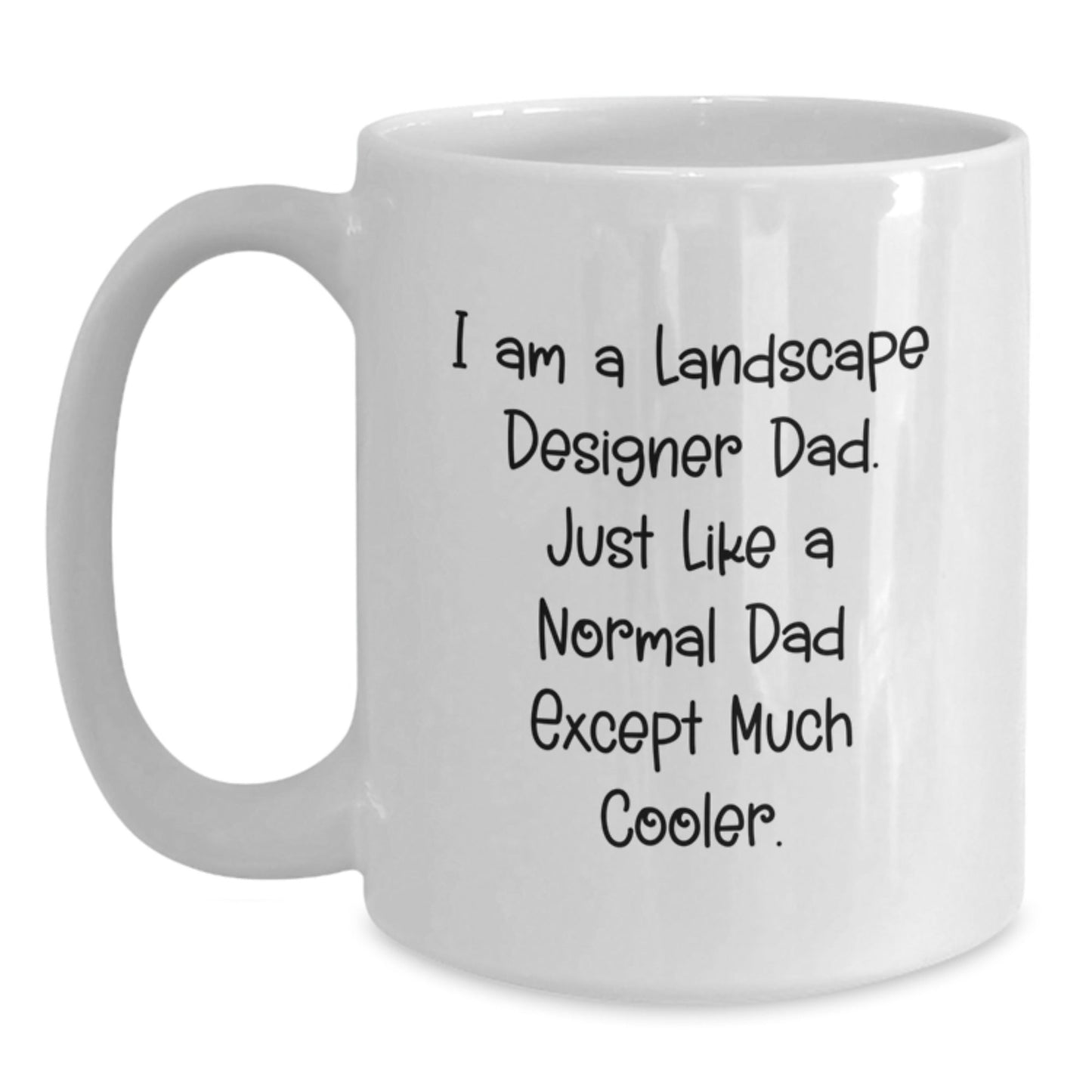 Landscape Designer Dad Funny Graduation Gifts for Him from Family - White Coffee Mug, 11oz or 15oz - The Buy Boom