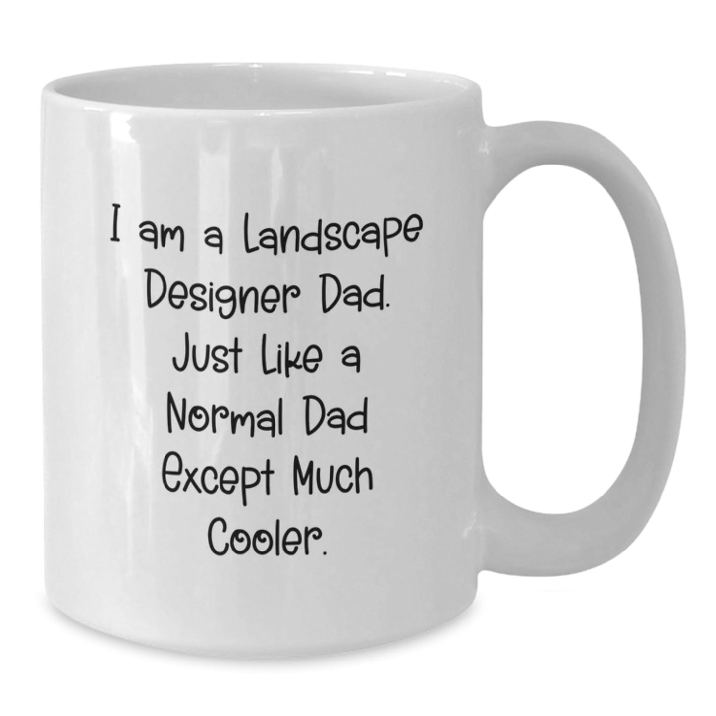 Landscape Designer Dad Funny Graduation Gifts for Him from Family - White Coffee Mug, 11oz or 15oz - The Buy Boom