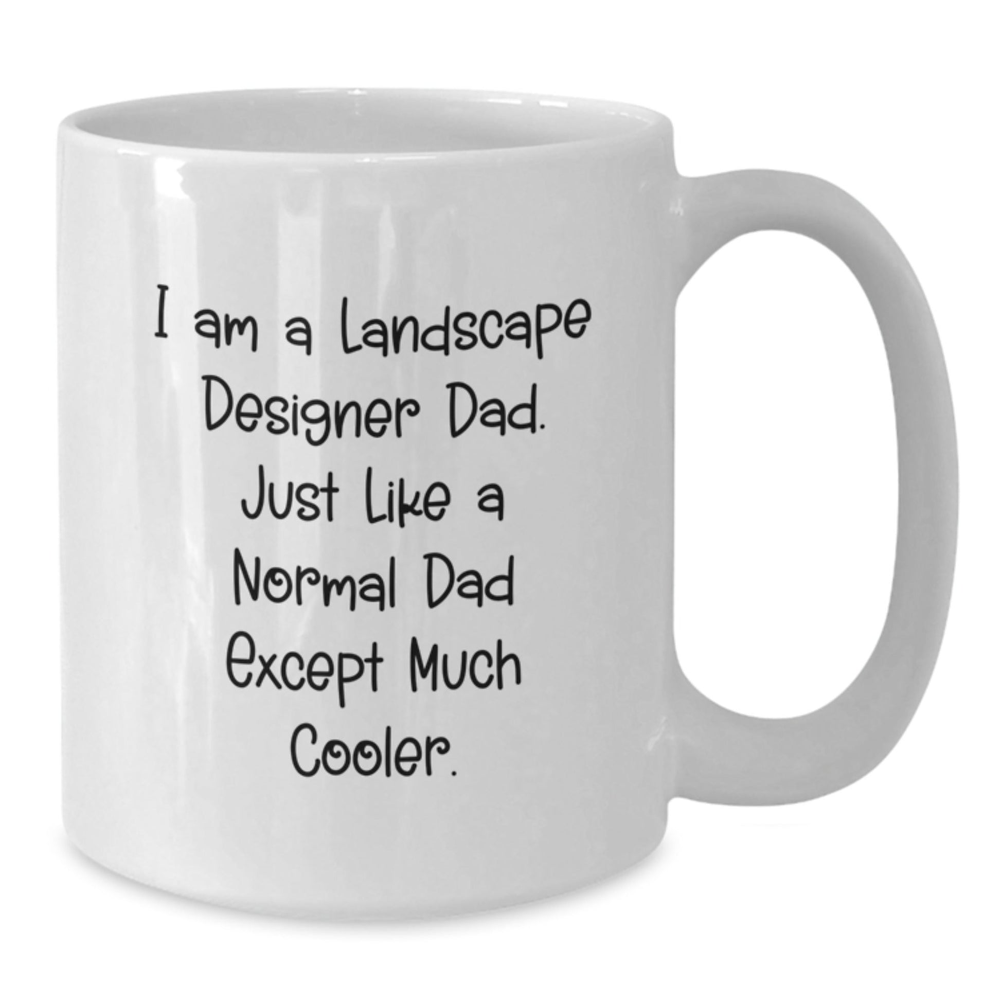 Landscape Designer Dad Funny Graduation Gifts for Him from Family - White Coffee Mug, 11oz or 15oz - The Buy Boom