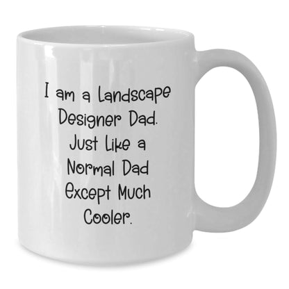 Landscape Designer Dad Funny Graduation Gifts for Him from Family - White Coffee Mug, 11oz or 15oz - The Buy Boom