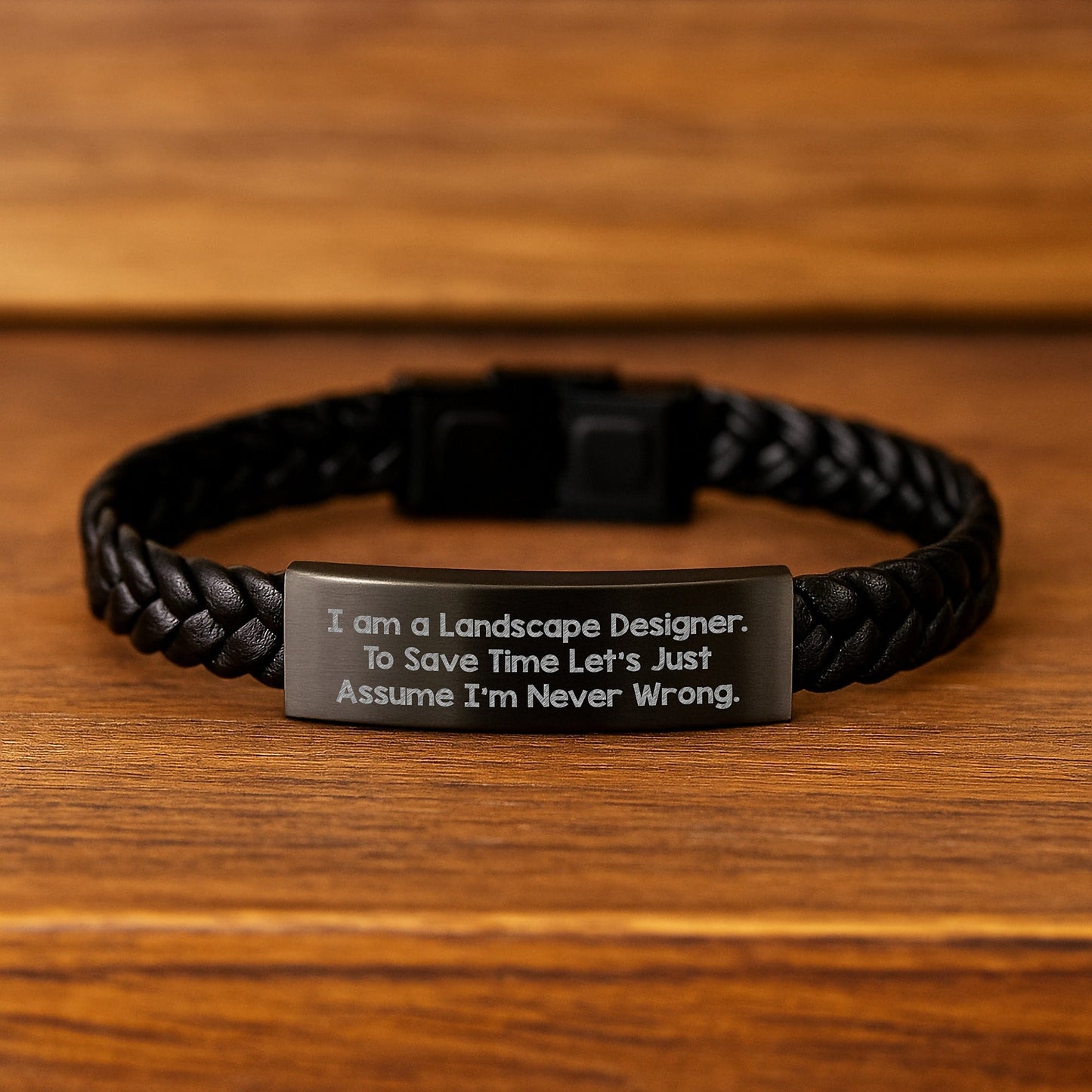 Landscape Designer Gifts, Funny Quote Interlaced Leather Bracelet, Gifts from Men to Men, Graduation Unique Gifts for Landscape Designers - The Buy Boom