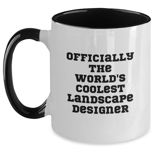 Landscape Designer Gifts Funny - Two Tone Coffee Mugs, Officially The World's Coolest Landscape Designer Gifts for Friends, Coworkers, Family - The Buy Boom