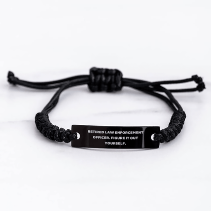 Law Enforcement Officer Rope Bracelet Gifts from Family for Graduation Unique Presents - The Buy Boom