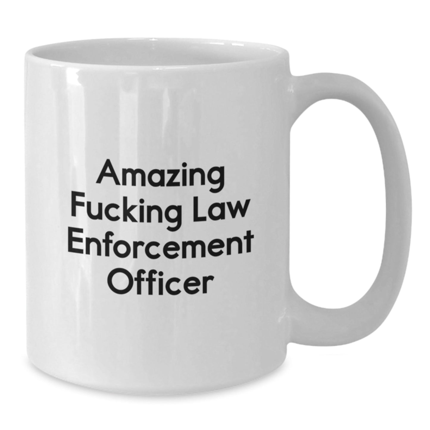 Law Enforcement Officer White Coffee Mugs Funny Holiday Gifts from Family, Friends, Coworkers to Men, Women, Police Officers, Christmas Unique Presents - The Buy Boom