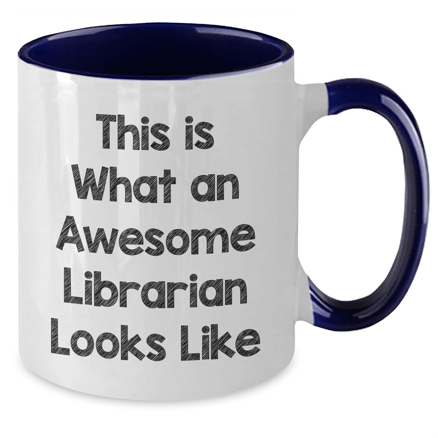 Librarian Gifts from Friends, Two Tone Funny Coffee Mug for Awesome Librarian, Father's Day Unique Gifts - The Buy Boom
