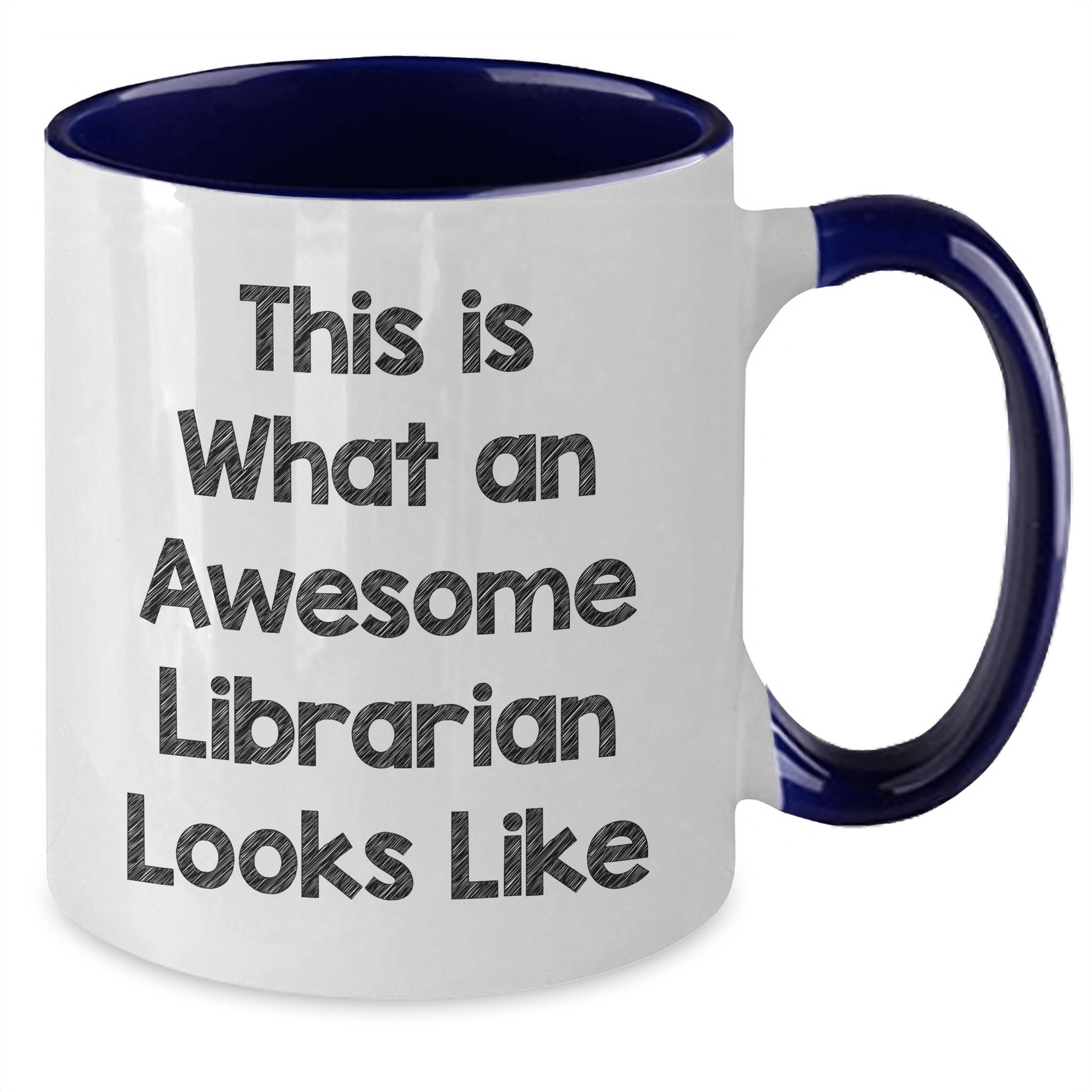 Librarian Gifts from Friends, Two Tone Funny Coffee Mug for Awesome Librarian, Father's Day Unique Gifts - The Buy Boom