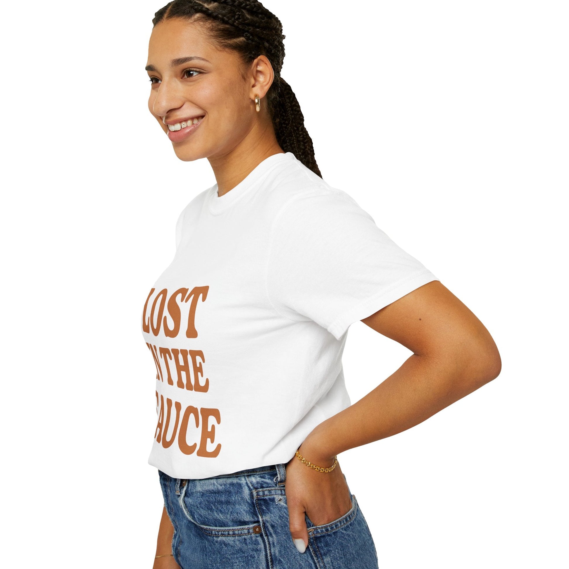 Lost in the Sauce T-Shirt – Funny Retro Graphic Tee | Unisex Comfort Colors Shirt | Gift for Foodies & Chill Vibes - The Buy Boom
