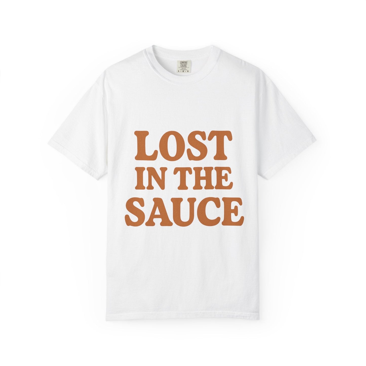 Lost in the Sauce T-Shirt – Funny Retro Graphic Tee | Unisex Comfort Colors Shirt | Gift for Foodies & Chill Vibes - The Buy Boom