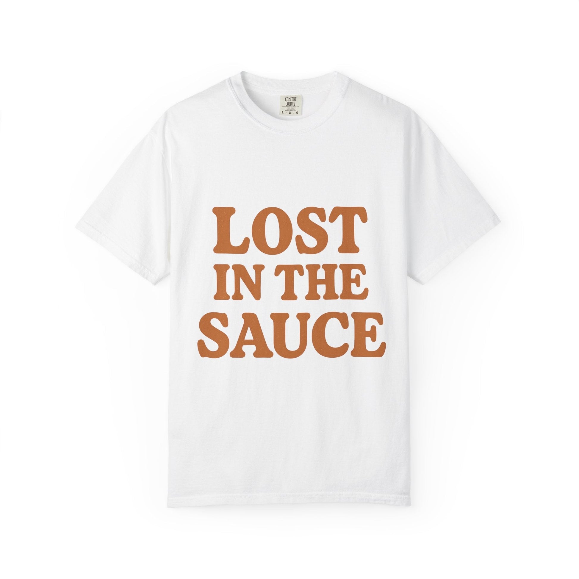 Lost in the Sauce T-Shirt – Funny Retro Graphic Tee | Unisex Comfort Colors Shirt | Gift for Foodies & Chill Vibes - The Buy Boom