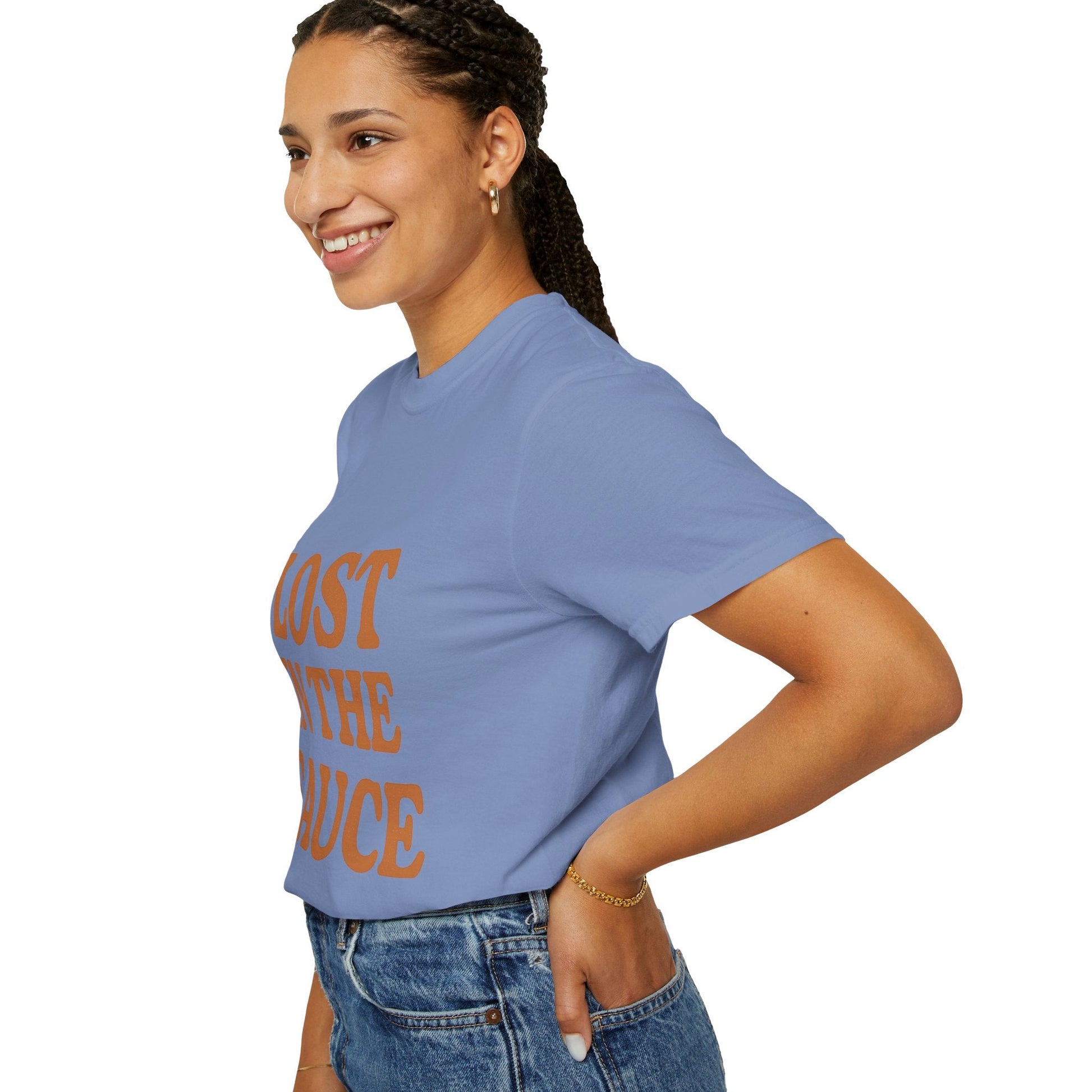 Lost in the Sauce T-Shirt – Funny Retro Graphic Tee | Unisex Comfort Colors Shirt | Gift for Foodies & Chill Vibes - The Buy Boom