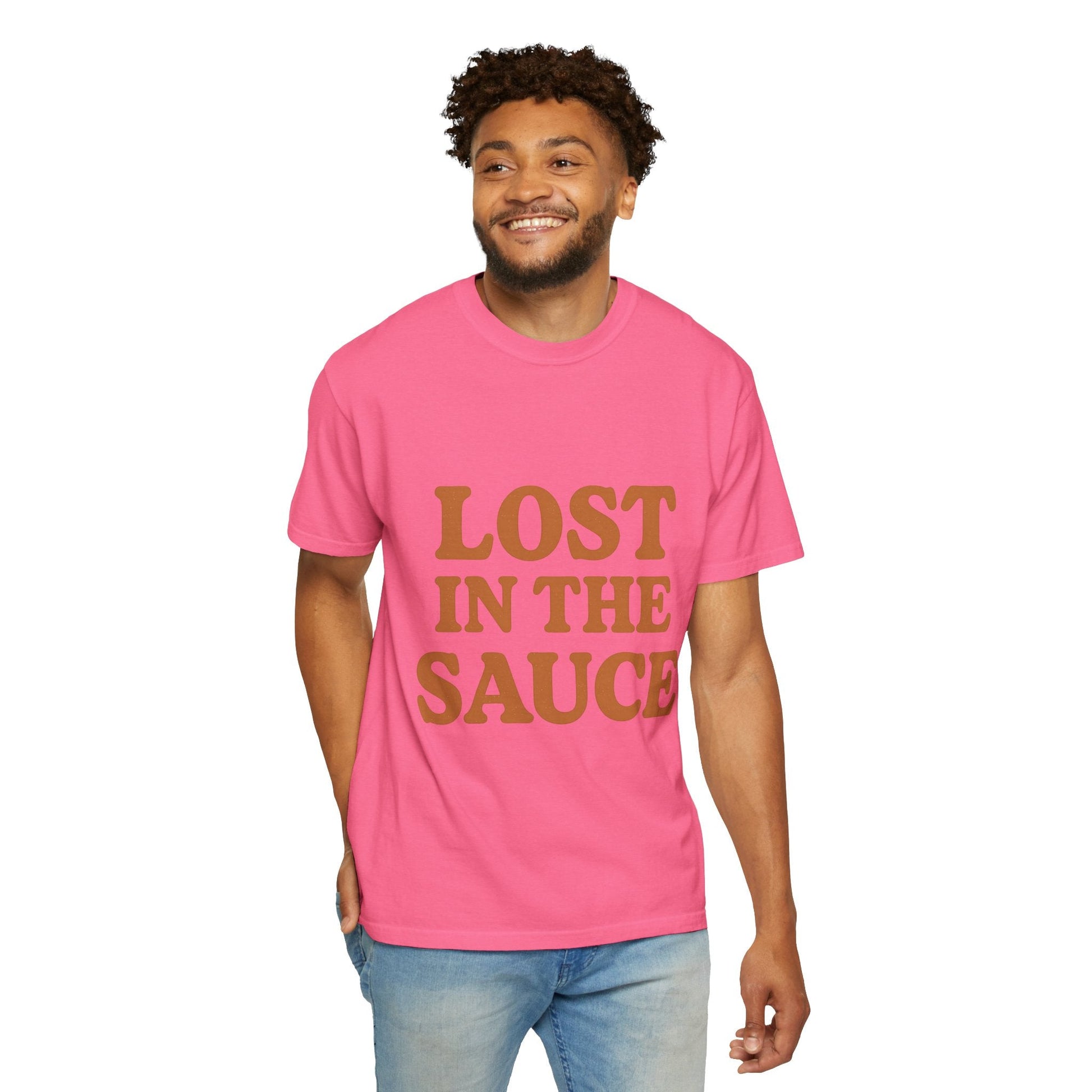 Lost in the Sauce T-Shirt – Funny Retro Graphic Tee | Unisex Comfort Colors Shirt | Gift for Foodies & Chill Vibes - The Buy Boom