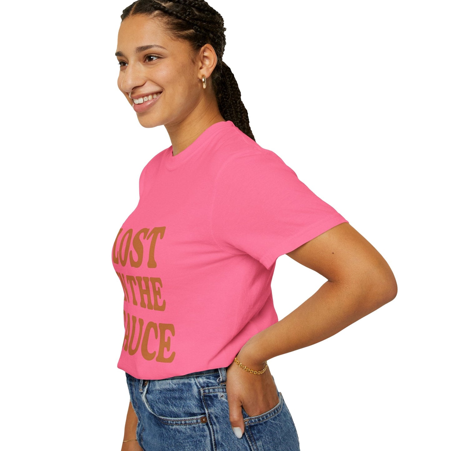 Lost in the Sauce T-Shirt – Funny Retro Graphic Tee | Unisex Comfort Colors Shirt | Gift for Foodies & Chill Vibes - The Buy Boom