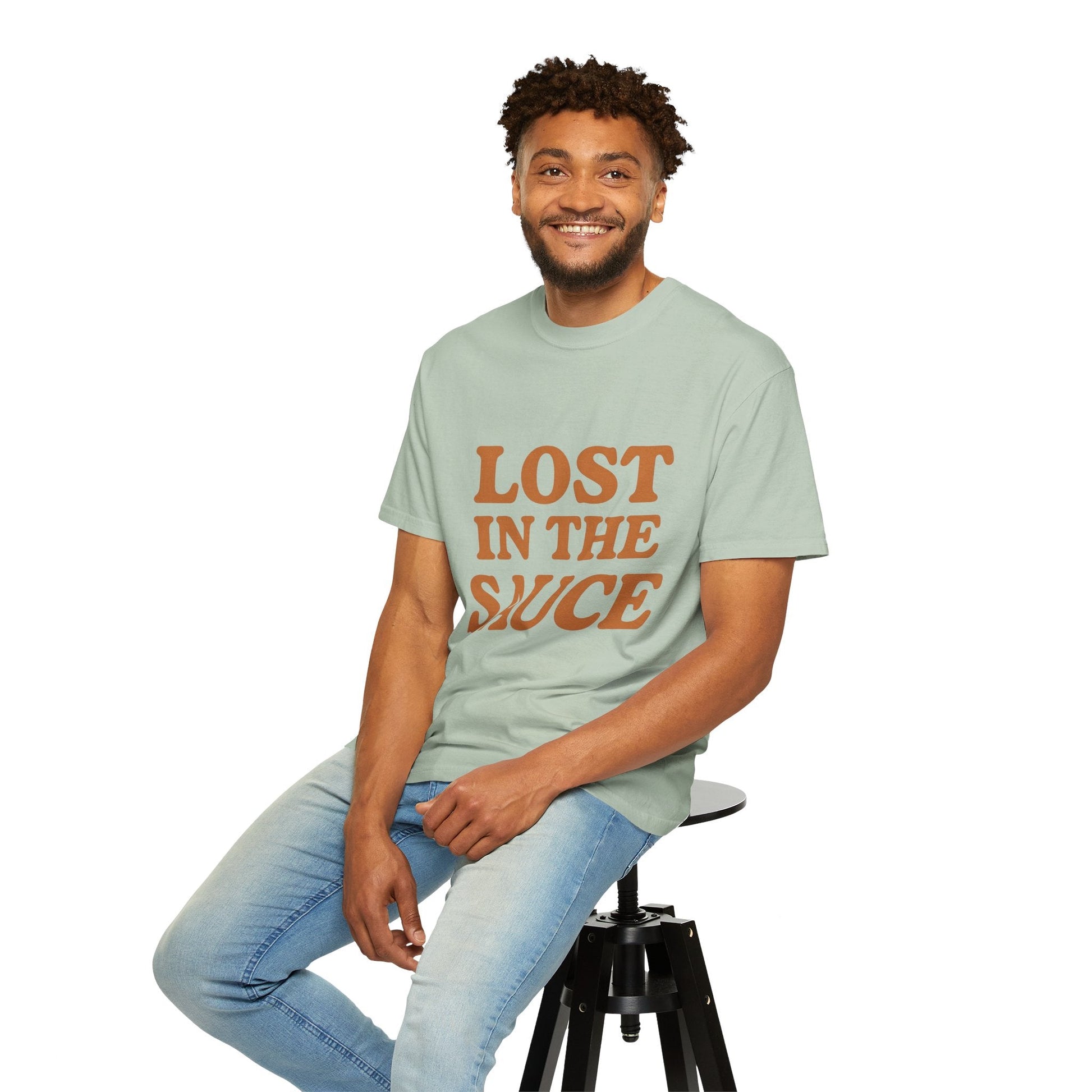 Lost in the Sauce T-Shirt – Funny Retro Graphic Tee | Unisex Comfort Colors Shirt | Gift for Foodies & Chill Vibes - The Buy Boom