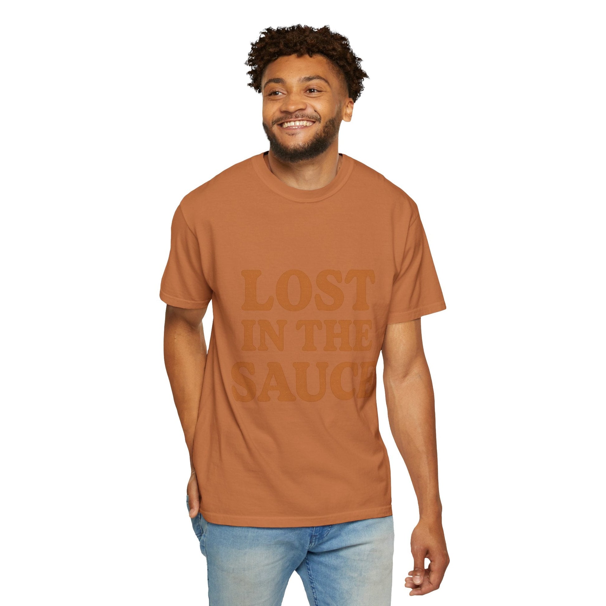 Lost in the Sauce T-Shirt – Funny Retro Graphic Tee | Unisex Comfort Colors Shirt | Gift for Foodies & Chill Vibes - The Buy Boom