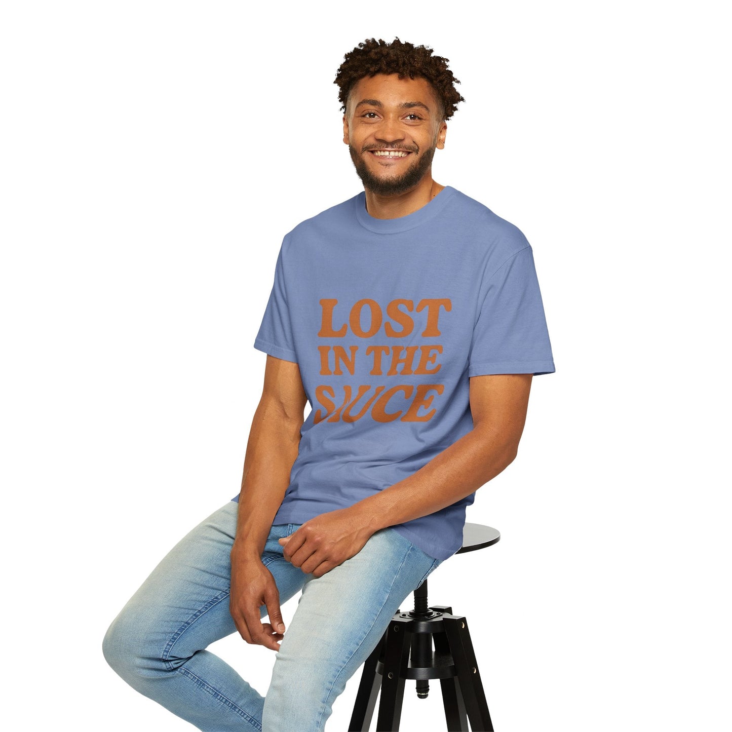 Lost in the Sauce T-Shirt – Funny Retro Graphic Tee | Unisex Comfort Colors Shirt | Gift for Foodies & Chill Vibes - The Buy Boom
